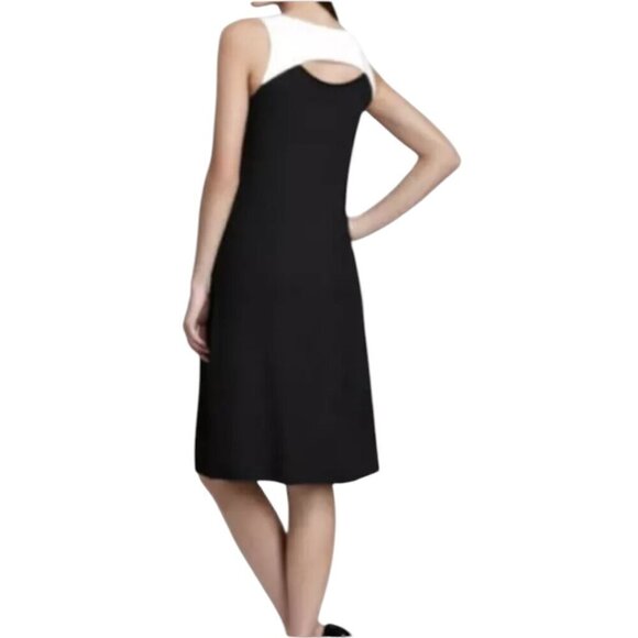 Eileen Fisher Firefly Viscose Jersey Dress w/ Back Cutout, Women's Size L - Picture 2 of 12